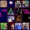 eine Zusammenstellung aus verschiedenen Bildern, geschmückt mit stilisiertem Text in der Mitte des Bildes. Es steht folgendes: "Young Creatives" und "Young Professionals"