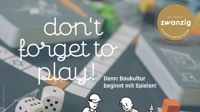 Flyer don't forget to play_Architektur Spielraum Kärnten