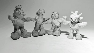 Figuren aus Ton tanzen