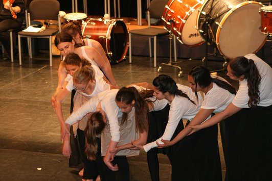 Foto von der Choreografie zu Strawinski