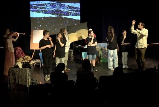 Szene aus Theateraufführung