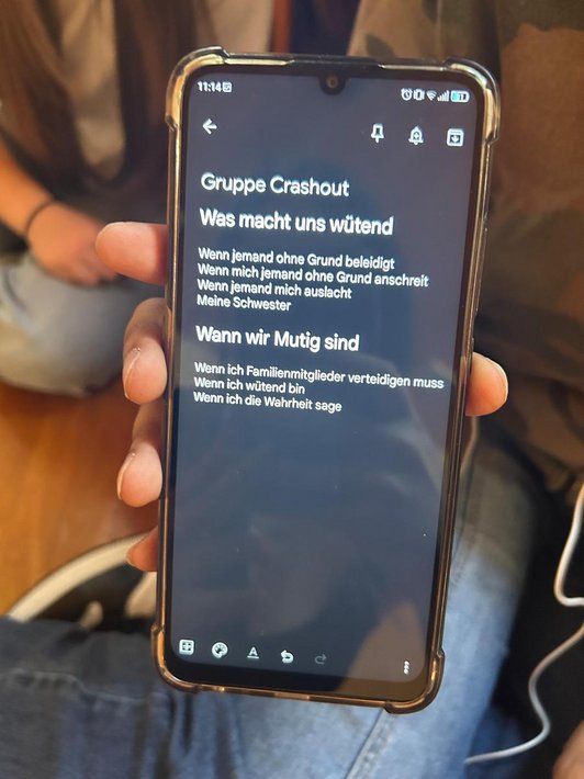 Aufnahmesession in Kleingruppen