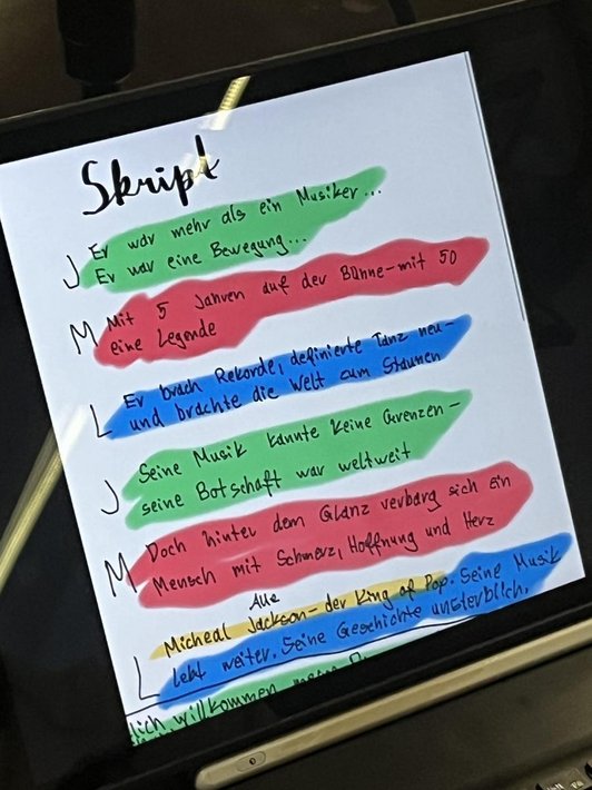 Skript für die Moderation zu Michael Jackson