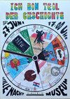Plakat der Ausstellung zeigt ein Zifferblatt einer Uhr, in jeder Stunde sind andere Szenen gezeichnet