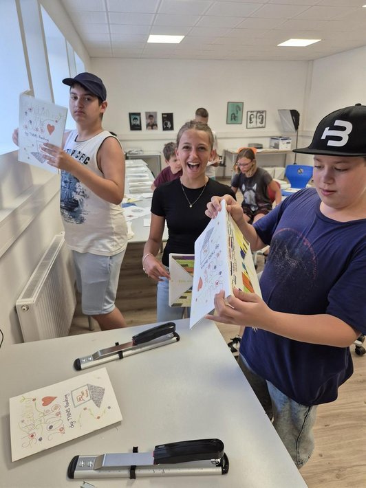 Projekttag Drucken und Binden 