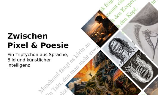 Die Arbeiten zeigen, wie  unterschiedliche menschliche und algorithmische Gestaltung auf Sprache, Emotion und Bildvorstellungen reagieren.