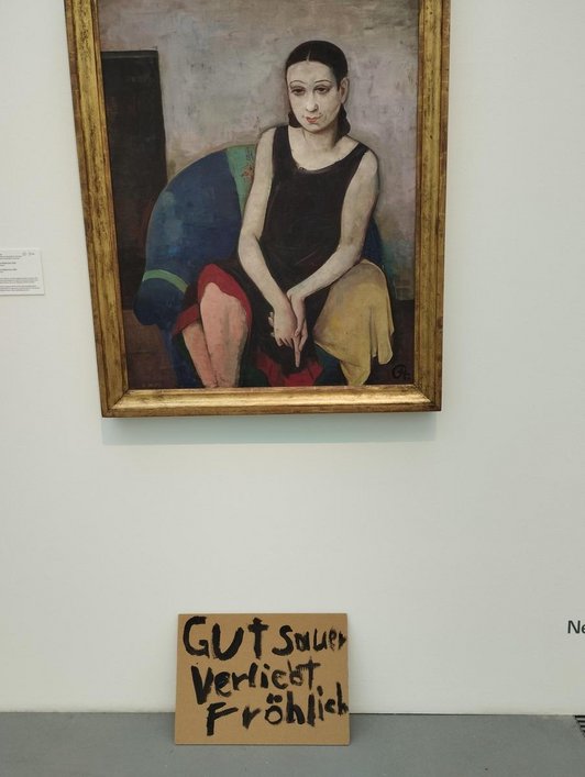 Statement in der Ausstellung