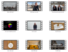 9 Fotos der Projektdeatils mit Perforation wie bei einem Filmstreifen