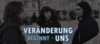 Videobild von 3 Mädchen, Schriftzug: Veränderung begint bei uns