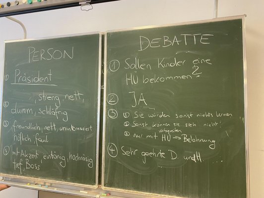 Ein Präsident argumentiert 