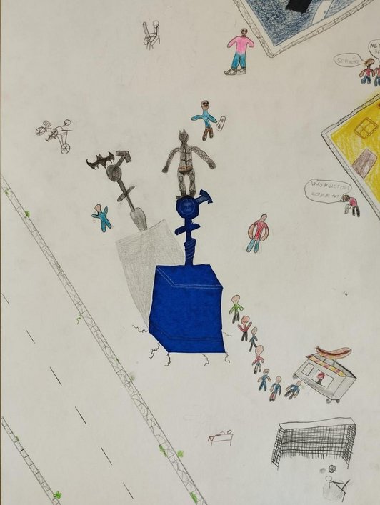 3D, 3C KUGE: SDG-Denkmal