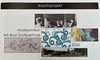 Forocollage der Gestaltung ders Musikpavillions mit Schriftzug, Farbentwürfen, Ideenfindung auf einer Schultafel.