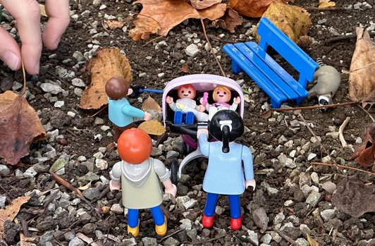 Stopmotion Filmausschnitt mit Playmobilfiguren